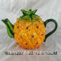 Cute pineapple shaped ceramic teapot with modern style